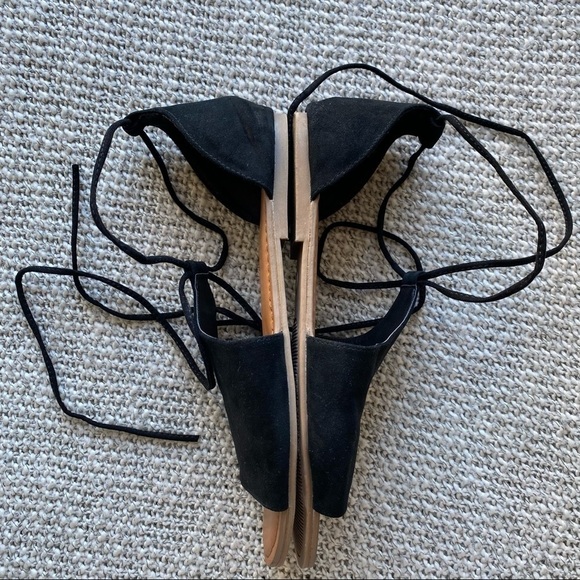 Lace-up sandals black size 10 - Picture 6 of 7